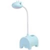 LLOVE Lampe De Bureau LED Pour Enfants, Lampe De Bureau 3 Couleurs à Intensité Variable, Interrupteur Tactile/connexion USB/porte-stylo, Lampe De Lecture Pour Chambre D'enfant, étude, Travail (bleu)