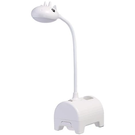 LLOVE Lampe De Bureau LED Pour Enfants, Lampe De Bureau Tricolore Dimmable, Interrupteur Tactile/connexion USB/porte-stylo, Lampe De Lecture Pour Chambre D'enfant, étude, Travail (blanc) 1 LLOVE Lampe De Bureau LED Pour Enfants, Lampe De Bureau Tricolore Dimmable, Interrupteur Tactile/connexion USB/porte-stylo, Lampe De Lecture Pour Chambre D'enfant, étude, Travail (blanc)