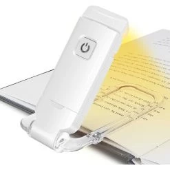 LLOVE Lampe De Lecture USB Liseuses LED Rechargeable Avec Lampe De Lecture Pour Lire Au Lit Pince 3 Niveaux Luminosité Réglable Pliable Mini Clip Lampe