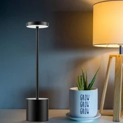 AIDUCHO Lampes De Table Sans Fil, Lampe De Bureau LED Rechargeable 1800mAh, 2 Modes De Couleur, Lumières Modernes à Piles Pour Chambre, Bureau, Salle à Manger - Noir 7 AIDUCHO Lampes De Table Sans Fil, Lampe De Bureau LED Rechargeable 1800mAh, 2 Modes De Couleur, Lumières Modernes à Piles Pour Chambre, Bureau, Salle à Manger - Noir -Lampe Soldes Boutique 64919493 3