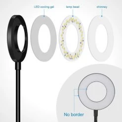 RHAFAYRE Lampe De Bureau à Pince 48 LED Flexible à 360°Lampe Lecture Clipsable 3 Modes D’Éclairage &10 Niveaux De Luminosité Lampe Bureau Led USB Pour Étude Et Travail, Noir [Classe énergétique A++] -Lampe Soldes Boutique 65044512 5