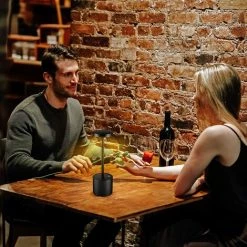 LYCXAMES Lampe De Table Sans Fil LED, Petite Lampe De Bureau En Métal Rechargeable, 2 Niveaux De Gradation, Hôtel Moderne Restaurant Chambre à Coucher -Lampe Soldes Boutique 65124356 3