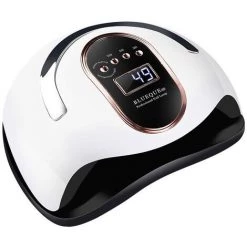 BENOBBY KIDS Lampe UV Sèche Ongles,168W UV LED Séchoir à Ongles Professionnel Automatique,Écran LCD Capteur Infrarouge Lampe à Ongles,4 Minuteries Base Amovible Portable,Toutes Les Gels Séchage Rapide