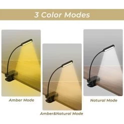 OSQI Lampe De Lecture à Clipser, Lampe De Lecture Pour Lire Au Lit, Lampe De Lecture Rechargeable Par USB Avec 16 LED, 5 Luminosités Et 3 Modes De Couleur Pour Les Lecteurs Et Les Enfants -Lampe Soldes Boutique 65504122 3