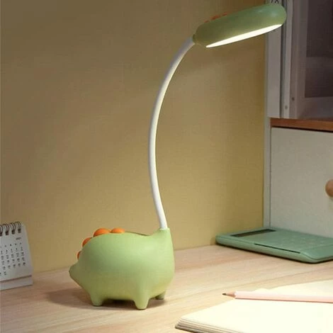 OSQI Lampe De Bureau Tactile USB Flexible Dinosaure, Lampe De Bureau LED à Col Flexible, Luminosité Réglable Pour La Lecture D'étude De Bureau, Vert 2 OSQI Lampe De Bureau Tactile USB Flexible Dinosaure, Lampe De Bureau LED à Col Flexible, Luminosité Réglable Pour La Lecture D'étude De Bureau, Vert – Image 2