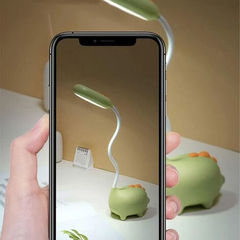 OSQI Lampe De Bureau Tactile USB Flexible Dinosaure, Lampe De Bureau LED à Col Flexible, Luminosité Réglable Pour La Lecture D'étude De Bureau, Vert 4 OSQI Lampe De Bureau Tactile USB Flexible Dinosaure, Lampe De Bureau LED à Col Flexible, Luminosité Réglable Pour La Lecture D'étude De Bureau, Vert – Image 4