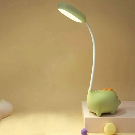 OSQI Lampe De Bureau Tactile USB Flexible Dinosaure, Lampe De Bureau LED à Col Flexible, Luminosité Réglable Pour La Lecture D'étude De Bureau, Vert 5 OSQI Lampe De Bureau Tactile USB Flexible Dinosaure, Lampe De Bureau LED à Col Flexible, Luminosité Réglable Pour La Lecture D'étude De Bureau, Vert – Image 5