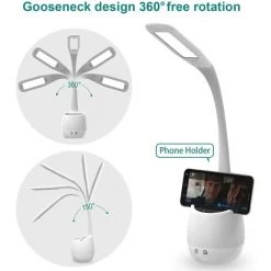 MAGICFOX Lampe De Bureau Flexible, Lampe Rechargeable Avec Veilleuse Colorée/ 3 Modes Et 3 Niv. De Luminosité/Contrôle Tactile 6 MAGICFOX Lampe De Bureau Flexible, Lampe Rechargeable Avec Veilleuse Colorée/ 3 Modes Et 3 Niv. De Luminosité/Contrôle Tactile -Lampe Soldes Boutique 65747093 3