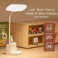 MONLY Lampe De Bureau LED Multifonctionnelle, Lampe De Bureau Pliable à Intensité Variable, Antidérapante Lisse, 3 Modes De Couleur, Lampe De Lecture Tactile Sans Fil Pour Livres De Chambre, Avec Port De Charge USB/porte-stylo, Lampe De Bureau De Protection Des 7 MONLY Lampe De Bureau LED Multifonctionnelle, Lampe De Bureau Pliable à Intensité Variable, Antidérapante Lisse, 3 Modes De Couleur, Lampe De Lecture Tactile Sans Fil Pour Livres De Chambre, Avec Port De Charge USB/porte-stylo, Lampe De Bureau De Protection Des -Lampe Soldes Boutique 65757429 3