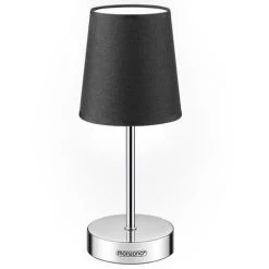 Monzana Lampe De Table Avec Abat-jour Lampe De Chevet Avec Interrupteur E14 Parfait Pour Chambre Salon Décoration Anthrazit 1er Set (de)
