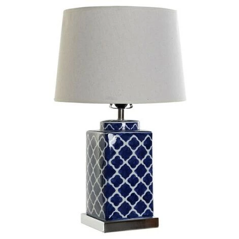 BRICOMARTEAU Lampe De Bureau DKD Home Decor Mosaïque Porcelaine Bleu Polyester Blanc (35 X 35 X 57 Cm) 1 BRICOMARTEAU Lampe De Bureau DKD Home Decor Mosaïque Porcelaine Bleu Polyester Blanc (35 X 35 X 57 Cm)