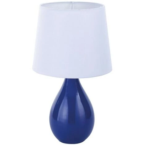 BRICOMARTEAU Lampe De Bureau Versa Aveiro Bleu Céramique (20 X 35 X 20 Cm) 1 BRICOMARTEAU Lampe De Bureau Versa Aveiro Bleu Céramique (20 X 35 X 20 Cm)
