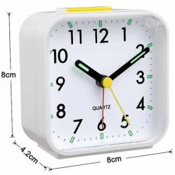 NAXUNNN Réveil Analogique Silencieux Sans Tictac, Réveil En Douceur, Bips Sonores, Augmentation Du Volume, Fonctions De Répétition Et D'éclairage à Piles, Réglage Facile, Blanc 9 NAXUNNN Réveil Analogique Silencieux Sans Tictac, Réveil En Douceur, Bips Sonores, Augmentation Du Volume, Fonctions De Répétition Et D'éclairage à Piles, Réglage Facile, Blanc -Lampe Soldes Boutique 66160410 5