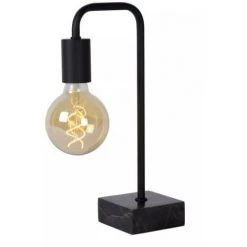 LUCIDE Lampemarbre Noir E27 - Noir