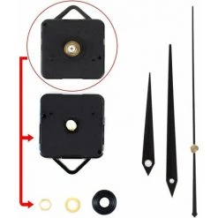 CSPARKV Mécanisme D'horloge à Quartz à Main Noire Mouvement D'horloge à Quartz Silencieux Balayage Deuxième Mouvement DIY Précision 1 Seconde Horloge Murale Horloge Main Accessoires Boîte De Boutique Noire Emballée Individuellement -Lampe Soldes Boutique 66351430 3