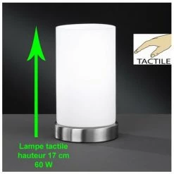 MILLUMINE Lampe Chevet Tactile Nuit Blanche - Blanc -Lampe Soldes Boutique 666524 3