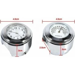 CSPARKV Montre De Guidon De Moto, 7/8 Pouces étanche Pour Guidon De Moto, Horloge Numérique Et Thermomètre, Température, Blanc, Thermomètre, Moto Harley Modifié 22-25 Mm, Horloge De Moto, Montre De Guidon, Heure, Température, Visage Blanc -Lampe Soldes Boutique 66767901 5