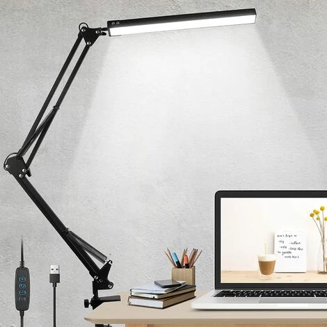 OCXIN Lampe De Bureau LED, Lampe De Bureau 10W Pince Lampe D'architecte Bras Pivotant Lampe De Travail Lampe à Pince Dimmable 3 Couleurs 10 Luminosité Lampe De Table De Protection Des Yeux USB Pour Bureau Apprendre à Lire 1 OCXIN Lampe De Bureau LED, Lampe De Bureau 10W Pince Lampe D'architecte Bras Pivotant Lampe De Travail Lampe à Pince Dimmable 3 Couleurs 10 Luminosité Lampe De Table De Protection Des Yeux USB Pour Bureau Apprendre à Lire