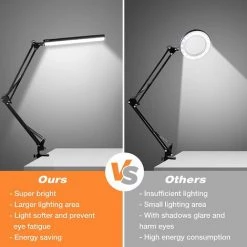 OCXIN Lampe De Bureau LED, Lampe De Bureau 10W Pince Lampe D'architecte Bras Pivotant Lampe De Travail Lampe à Pince Dimmable 3 Couleurs 10 Luminosité Lampe De Table De Protection Des Yeux USB Pour Bureau Apprendre à Lire 9 OCXIN Lampe De Bureau LED, Lampe De Bureau 10W Pince Lampe D'architecte Bras Pivotant Lampe De Travail Lampe à Pince Dimmable 3 Couleurs 10 Luminosité Lampe De Table De Protection Des Yeux USB Pour Bureau Apprendre à Lire -Lampe Soldes Boutique 66964216 5