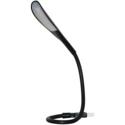 OCXIN Lampe LED USB, Lampe De Lecture Pour Clavier D'ordinateur, Lumière USB Réglable Pour Ordinateur Portable, Conception Flexible En Col De Cygne, Luminosité à 3 Niveaux, Contrôle Tactile (noir)