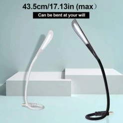 OCXIN Lampe LED USB, Lampe De Lecture Pour Clavier D'ordinateur, Lumière USB Réglable Pour Ordinateur Portable, Conception Flexible En Col De Cygne, Luminosité à 3 Niveaux, Contrôle Tactile (noir) -Lampe Soldes Boutique 66964789 5