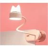 FLYME LAMPE A PINCE Flexible Avec Veilleuse Original/Avec Batterie Rechargeable Par USB/Liseuse LED & Lampe De Lecture Pour Bureau, Lit, Chevet - Légère, Pratique - Parfait Pour Enfant -rose
