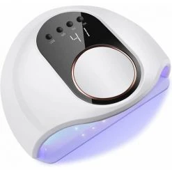 LLOVE Lampe UV LED Ongles Gel, 130W Professionnel Sèche Ongles Automatique, Séchage Rapide, 42 LED Lampe, Grand LCD Ecran, 4 Minuteries 10s/30s/60s/120s Pour Vernis Semi Permanent, Gel Et Vernis
