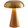 VICTORIA Lampe De Table Champignon LED De Charge USB, Lampe De Bureau à Capteur Tactile, Décor De Bar De Restaurant De Chambre à Coucher (or)