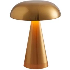 VICTORIA Lampe De Table Champignon LED De Charge USB, Lampe De Bureau à Capteur Tactile, Décor De Bar De Restaurant De Chambre à Coucher (or)