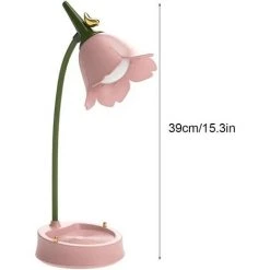 LLOVE Led Table Light Usb Rechargeable Protection Des Yeux Fleur Abat-jour Lampe De Bureau Support De Téléphone. -Lampe Soldes Boutique 67666521 3