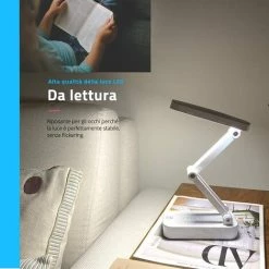 ENLENK Lampe De Table Sans Fil | Lumière LED Pour Lecture De Bureau | Lampe Pour Livre LED Pliable Rechargeable USB | Lumière Lecture Lit Table De Chevet -Lampe Soldes Boutique 67685781 5
