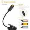 LLOVE Lampe De Lecture 9 LED Liseuse Lampe Clip Rechargeable 9 Modes De Luminosité Et 3 Température De Couleur, 360°Cou Flexible Lampe Pince Pour Lit, Livre, Mini Veilleuse Pour Nuit Et Lampe De Chevet