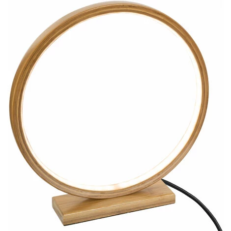 HOMEMAISON Lampe Circulaire à Poser Naturel H 32 Cm - Naturel 1 HOMEMAISON Lampe Circulaire à Poser Naturel H 32 Cm - Naturel
