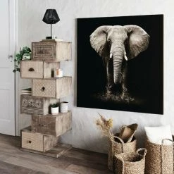 HOMEMAISON Lampe Droite Sur Pied Et En Corde Noir H 34 Cm - Noir -Lampe Soldes Boutique 68274670 3