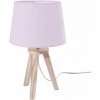 HOMEMAISON Lampe Sur Trépied Pour Fillette Rose Ø 18,5 X 30,5 Cm - Rose