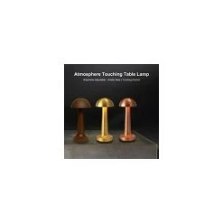 VICTORIA Creative Dining Table Metal Decorative Table Lamp USB Rechargeable Touch Night Light ,A Tricolore + Gradation Par Induction Noir Mat -Lampe Soldes Boutique 68296673 3