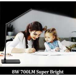 WIAN Lampe De Bureau LED, Lampe De Bureau Réglable à Bras Réglable, Lampe De Bureau Pliable Pour Bureau, Chambre à Coucher, étude De Bureau, Noir 7 WIAN Lampe De Bureau LED, Lampe De Bureau Réglable à Bras Réglable, Lampe De Bureau Pliable Pour Bureau, Chambre à Coucher, étude De Bureau, Noir -Lampe Soldes Boutique 68350532 3