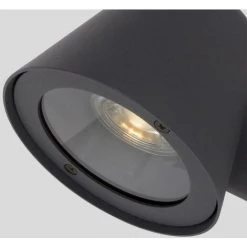 BARCELONA LED Applique Murale Extérieur "Alba" IP44 - Ampoule LED GU10 Incluse | Noir - Noir -Lampe Soldes Boutique 68414751 5