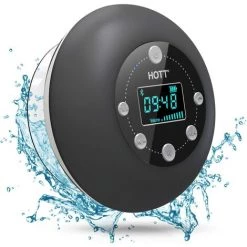 BENOBBY KIDS S602 Radio De Douche Portable Haut-parleur Bluetooth 5.0 étanche Sans Fil Salle De Bain Dab Musique Avec Ventouse FM Microphone Fonction Mains Libres 10 Heures De Lecture De Carte SD Pour IPhone IPad Samsung