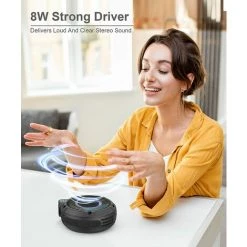 BENOBBY KIDS Haut-parleur Bluetooth IPX7 Protection Contre L'eau Avec Lumières LED, Boîte à Musique Portable Petit Haut-parleur Extérieur Bluetooth Avec Batterie 8W Et 24H, Prise En Charge De La Carte TF, FM Et Radio -Lampe Soldes Boutique 68671857 3