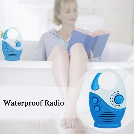 BENOBBY KIDS Radio De Douche étanche, Mini Haut-parleur Radio AM/FM Suspendu Portable Résistant Aux éclaboussures Avec Volume Réglable Sur La Poignée Supérieure Pour Une Utilisation En Extérieur Dans La Salle De Bain 2 BENOBBY KIDS Radio De Douche étanche, Mini Haut-parleur Radio AM/FM Suspendu Portable Résistant Aux éclaboussures Avec Volume Réglable Sur La Poignée Supérieure Pour Une Utilisation En Extérieur Dans La Salle De Bain – Image 2