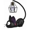 MONLY Lampe De Chevet .Lampe En Résine Kiki Cat ， Lampe Chat Anime ， Lampes De Chevet Pour La Lecture ， Décorez? Veilleuse De Jardin Familial (abat-jour En Fil De Fer)