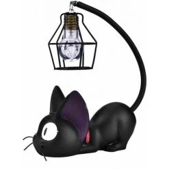 MONLY Lampe De Chevet .Lampe En Résine Kiki Cat ， Lampe Chat Anime ， Lampes De Chevet Pour La Lecture ， Décorez? Veilleuse De Jardin Familial (abat-jour En Fil De Fer)