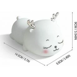 MONLY 7 Couleurs LED Silicone Baby Night Light Touch Sensor Cute Toddler Nursery Night Ligh -Lampe Soldes Boutique 68773187 4