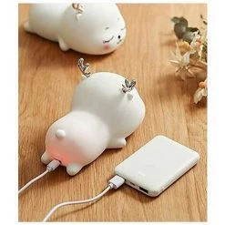 MONLY 7 Couleurs LED Silicone Baby Night Light Touch Sensor Cute Toddler Nursery Night Ligh -Lampe Soldes Boutique 68773187 5