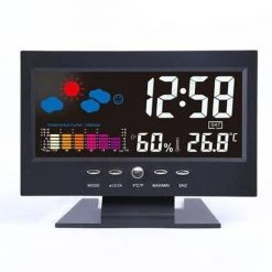 FUIENKO Réveil Numérique Avec écran LCD Couleur, Station Météo, Affichage De La Température, De L'humidité Et De La Date, Avec Port USB 7 FUIENKO Réveil Numérique Avec écran LCD Couleur, Station Météo, Affichage De La Température, De L'humidité Et De La Date, Avec Port USB -Lampe Soldes Boutique 68801932 3