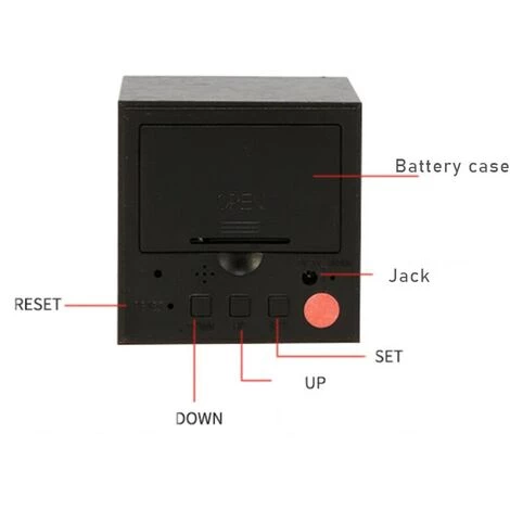 FUIENKO Réveil Numérique Cube En Bois Moderne USB, 1 Pièce, Alarme Numérique, Affichage LED, Réveil Lumineux,15 5 FUIENKO Réveil Numérique Cube En Bois Moderne USB, 1 Pièce, Alarme Numérique, Affichage LED, Réveil Lumineux,15 – Image 5