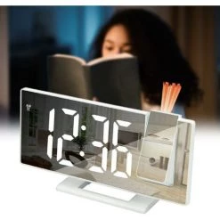 FUIENKO Réveil à Projection 180 °, Facile à Utiliser, 3 Niveaux De Luminosité, 5 Min, USB 8 FUIENKO Réveil à Projection 180 °, Facile à Utiliser, 3 Niveaux De Luminosité, 5 Min, USB -Lampe Soldes Boutique 68805540 4