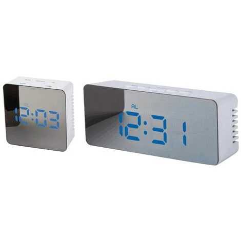 FUIENKO Réveil Numérique Led Facile à Lire, 2 Pièces, Affichage Led, Pour Personnes âgées, Bleu 5 FUIENKO Réveil Numérique Led Facile à Lire, 2 Pièces, Affichage Led, Pour Personnes âgées, Bleu – Image 5