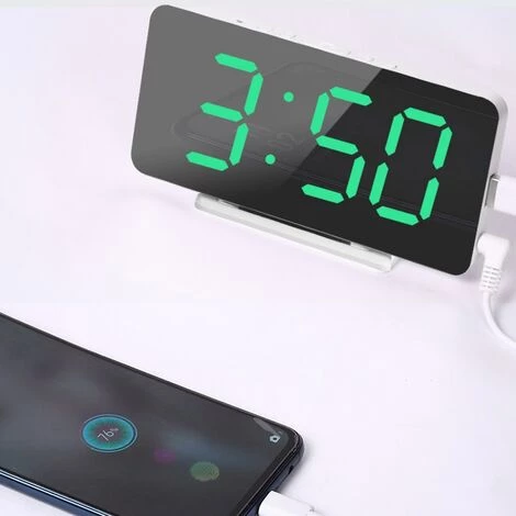 FUIENKO Alarme Numérique LED, Grand écran, Affichage Réglable, Alarme De Réveil,01,CHINA 4 FUIENKO Alarme Numérique LED, Grand écran, Affichage Réglable, Alarme De Réveil,01,CHINA – Image 4